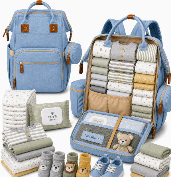 Mochila Pre y Postnatal Premium – Para Clínicas Hospitales y Recién Nacido